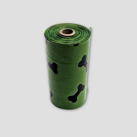 Canine excrement bags roller