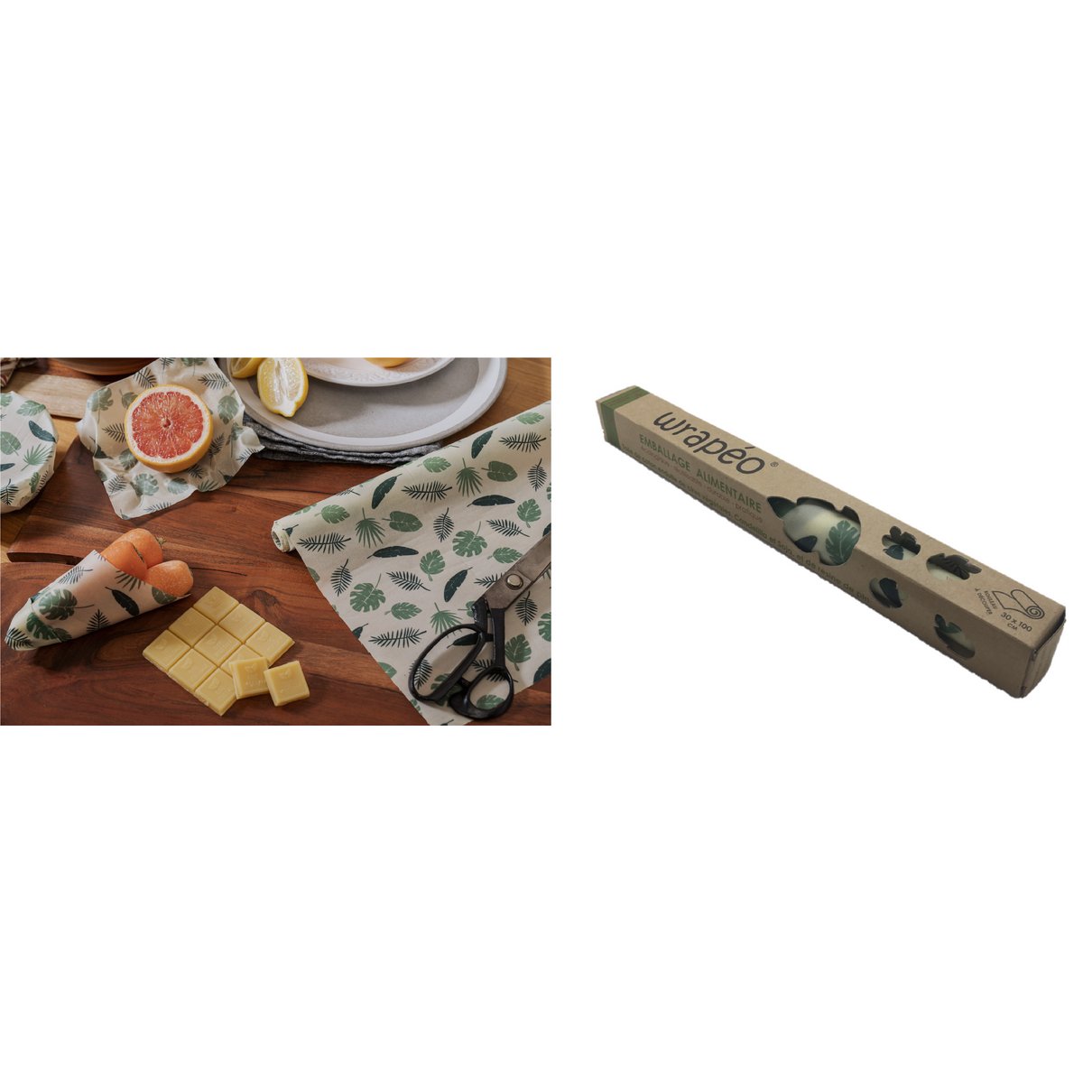 Ceras vegetales wrapéo - rollo de corte - 30x100 cm -