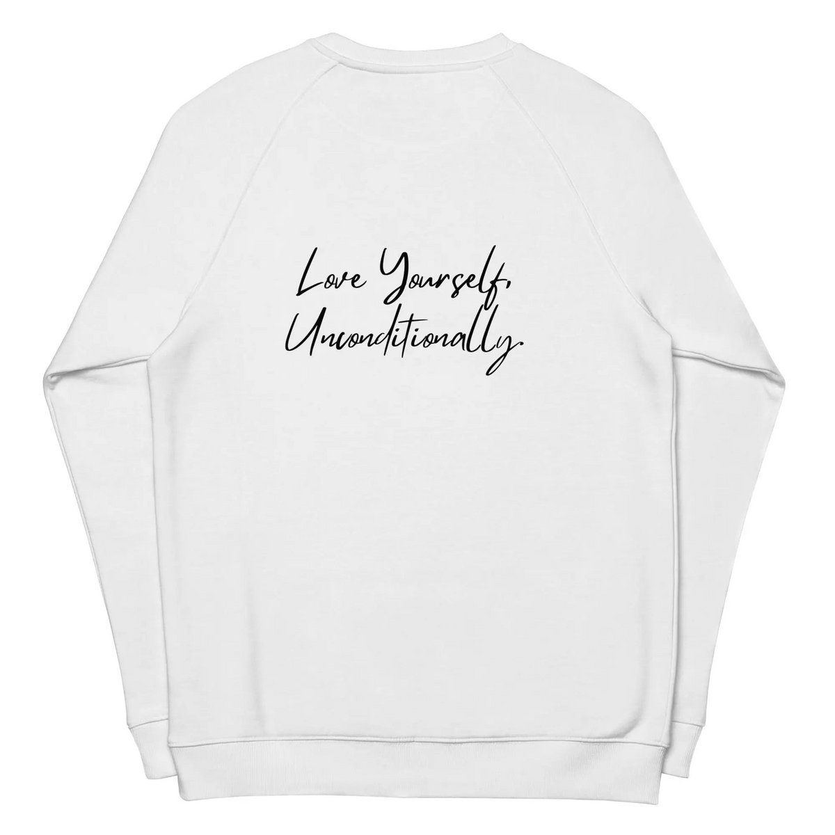 Sweat-shirt bio SELF LOVE Sweat-shirt raglan bio unisexe