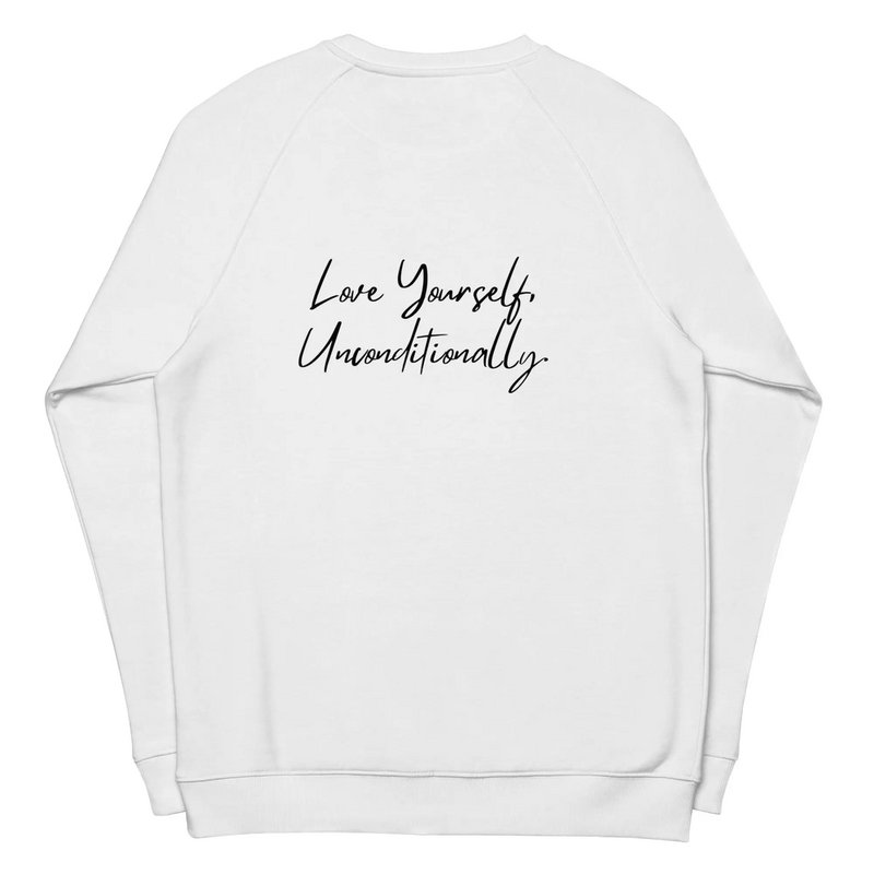 Sweat-shirt bio SELF LOVE Sweat-shirt raglan bio unisexe