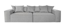 Van Morris 4-seater, Concrete Grey, Exclusive Corduroy from the Belgium company BRUTEX
