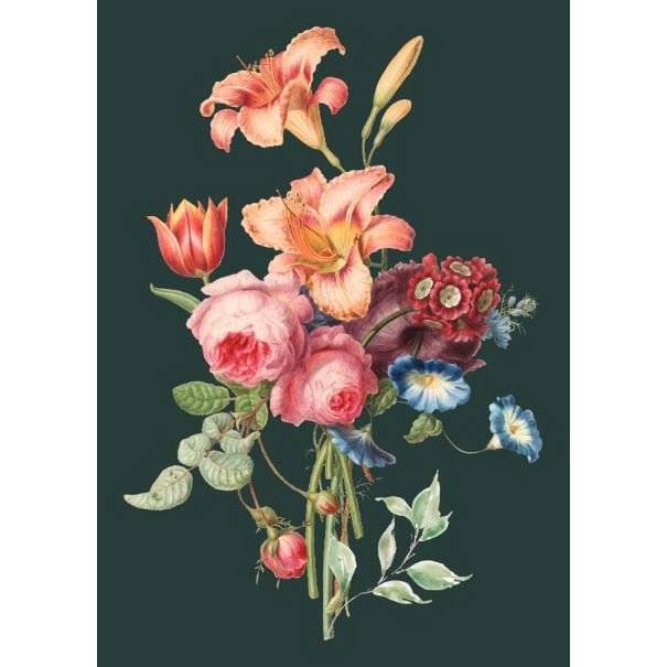 Tarjeta sostenible - Diseño floral