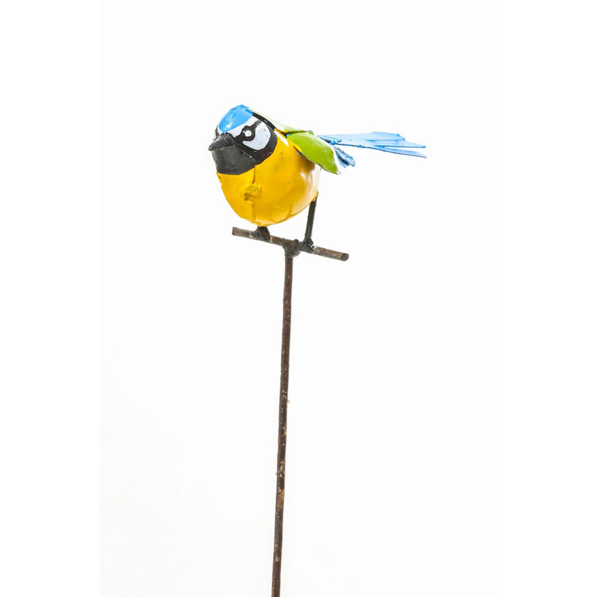 Zimba-Arts METAL BLUE TIT ON STICK