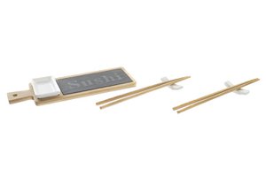 SUSHI SET 6 BAMBU PIZARRA 28X9X2 NATURAL PC194689