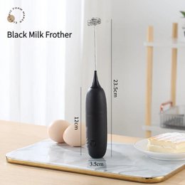 Batidor de huevos portátil, modelo de Batería de PC, batidor de espuma, cocina, automático, café, leche, espuma, herramientas para batir, 1 Batería de PC