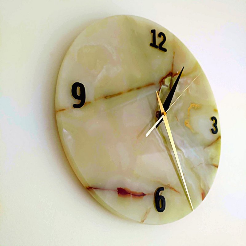Reloj de pared de mármol