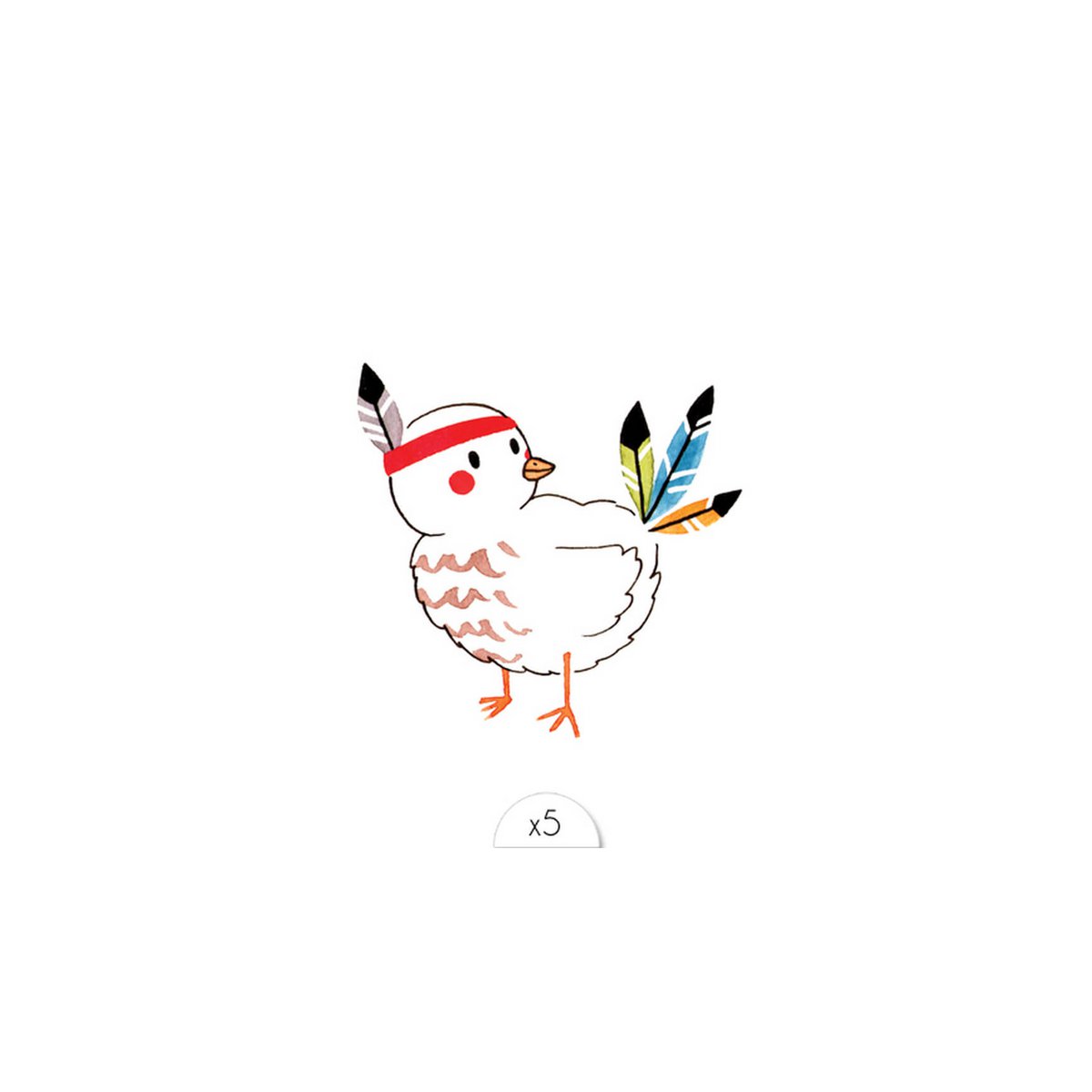 Temporary tattoo: Indian bird