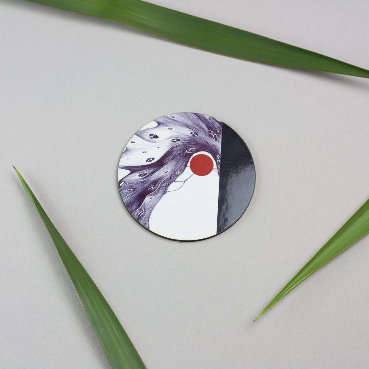 Sæt med 6 Rising Sun coasters