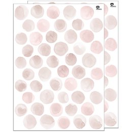Muursticker met aquarel stippen