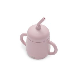 ANTI-DRIP CUP + SILICONE STRAW- DARK PINK