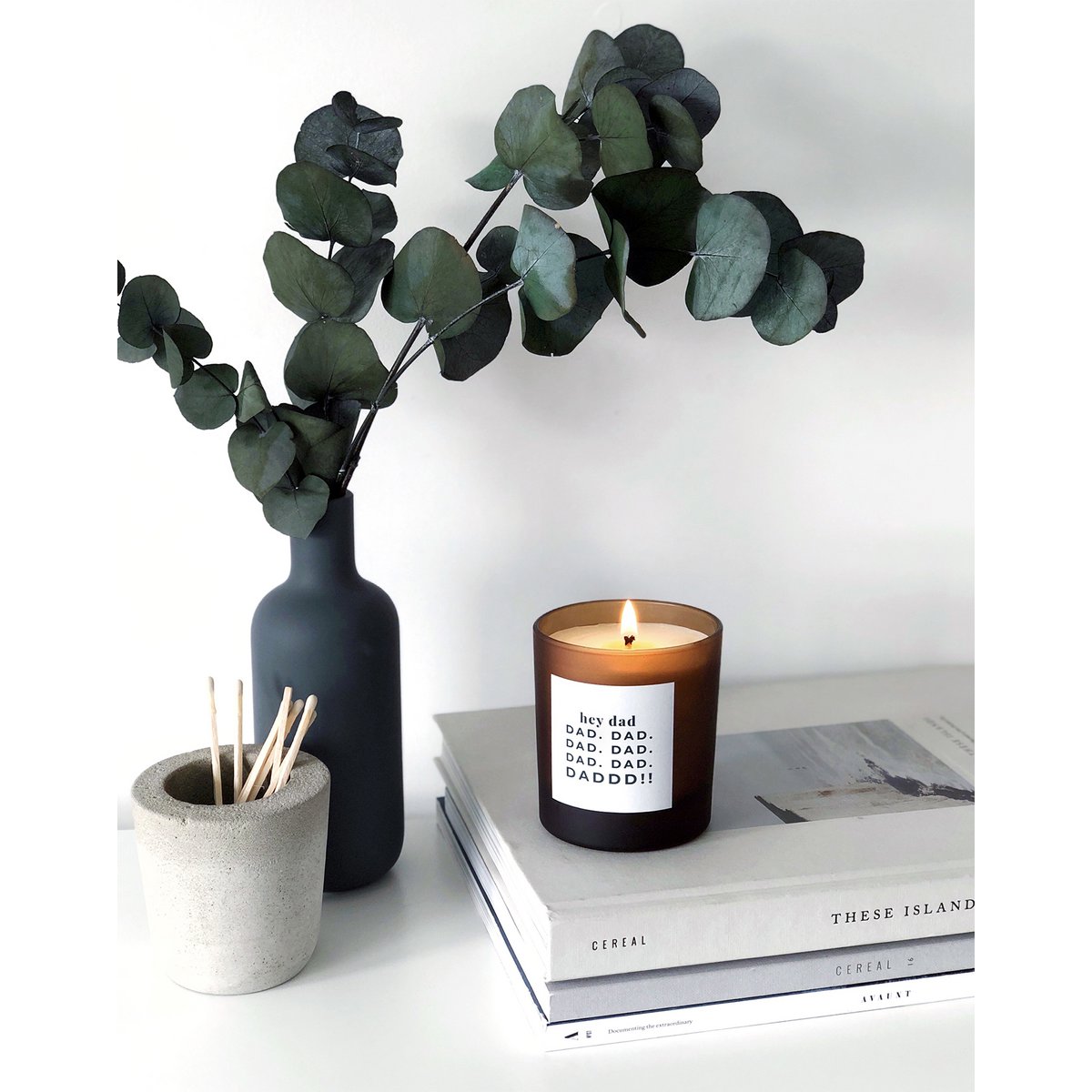 sol | Bougie rechargeable eucalyptus + citron vert énergisante