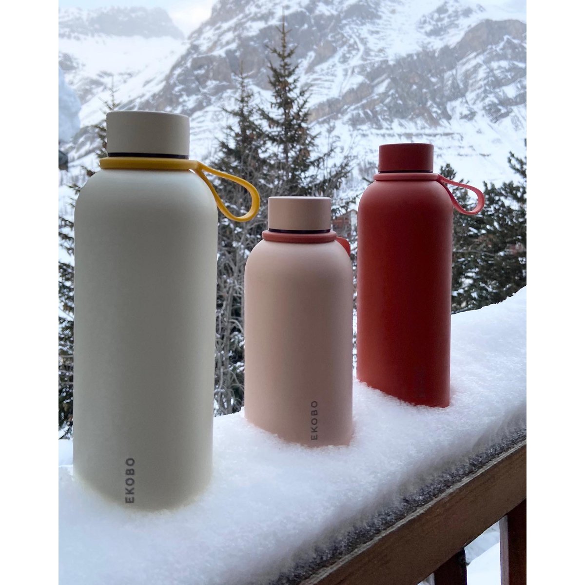 ISOLIERTE WIEDERVERWENDBARE FLASCHE 350ML - BLUSH