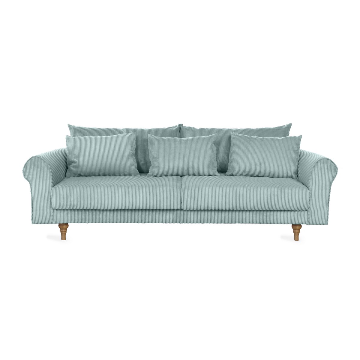 ASTRID 4-zitsbank/slaapbank Corduroy Dusty Blue afneembare en wasbare hoezen