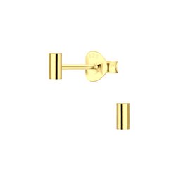 Delicata barra per orecchini realizzata in argento sterling 925 placcato oro 14k