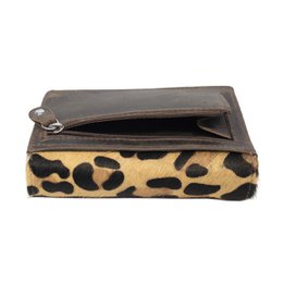 Cartera Mujer Piel Marron Oscuro RFID En 8 Estampas – Arrigo