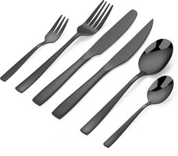 Besteckset Essential - 8 Personen / Schwarzer 18.0 Edelstahl