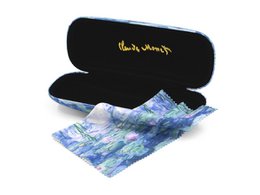 Boîte à lunettes avec étoffe à verres, Monet, nénuphars