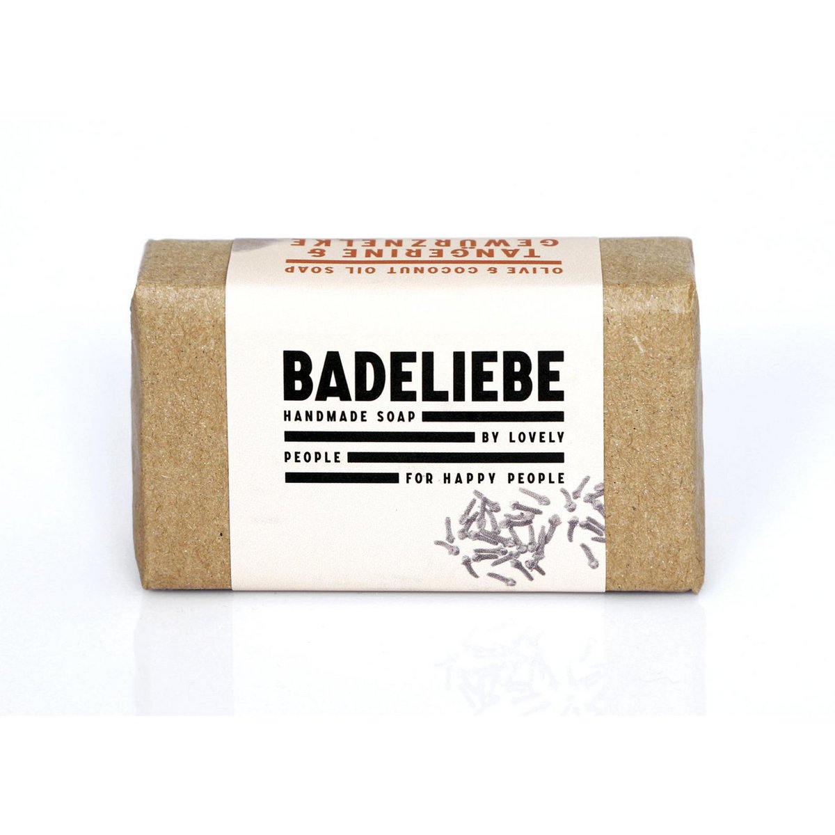 BADELIEBE - Hartseife Tangerine & Gewürznelke Olive & Coconut Oil Soap