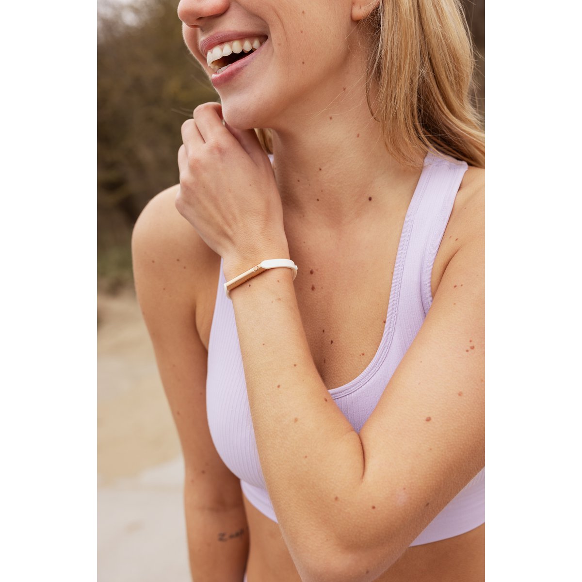 Self-defense Bracelet - Sport - Pearl | Rose Gold