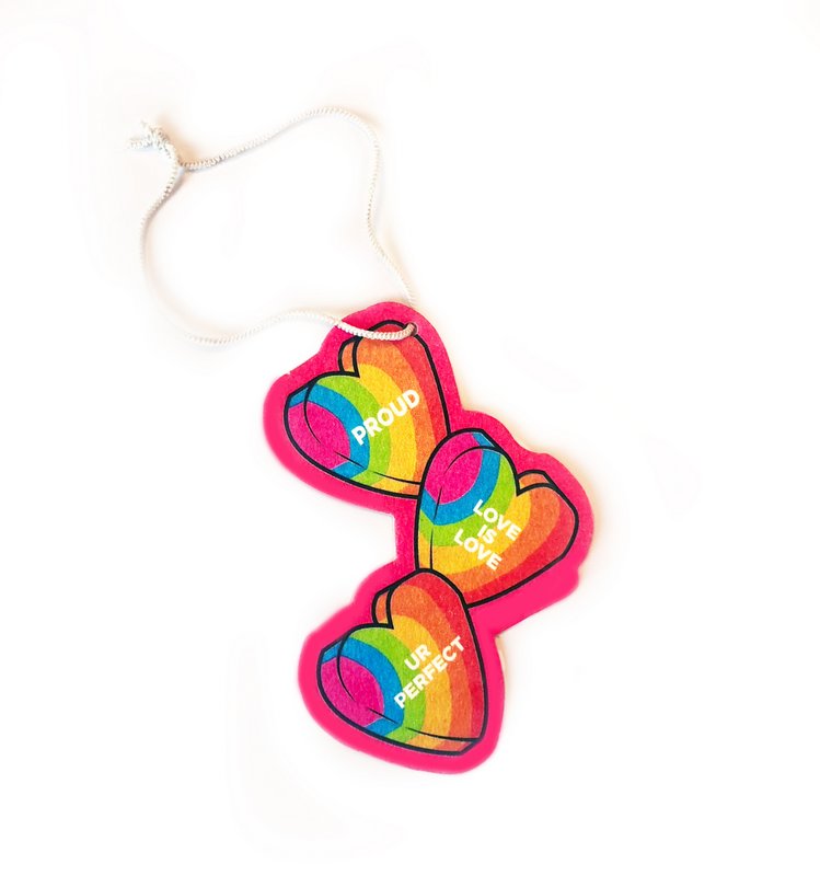 Rainbow Hearts luftfrisker