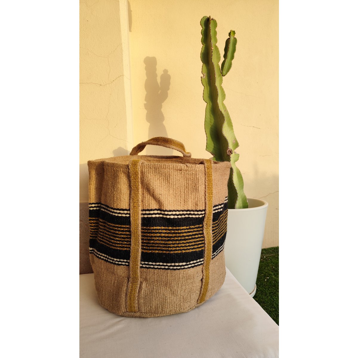 CESTA DE YUTE XXL 60X43CM