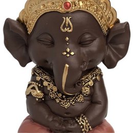Statuetta Ganesh 2 - Portafortuna - Decorazione Zen e Feng Shui - Per creare un'atmosfera rilassante e spirituale - Idea regalo