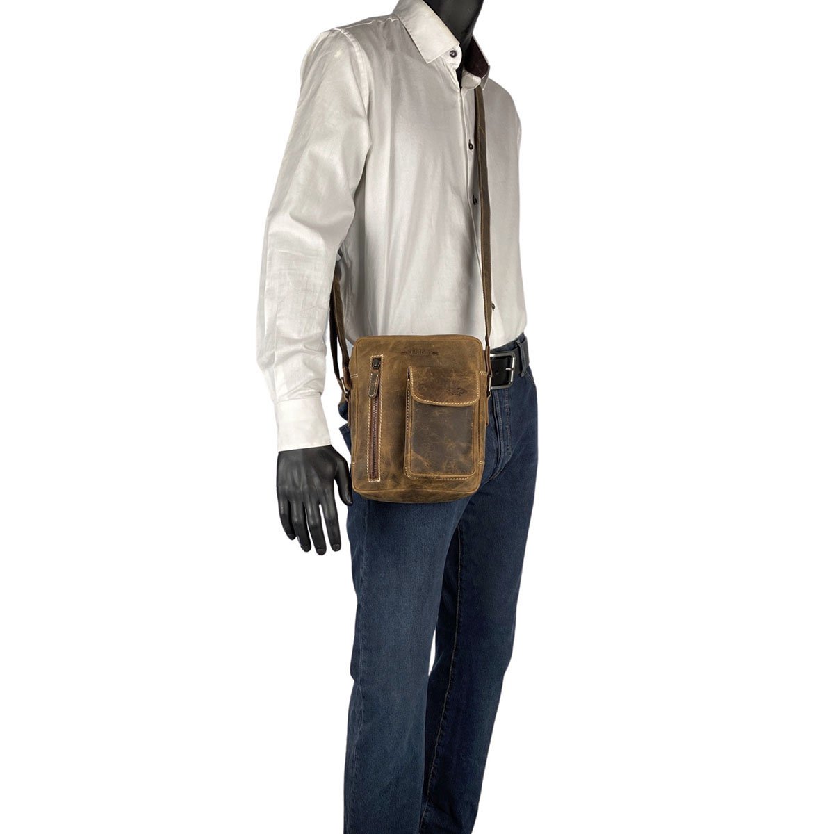 Bolso De Hombre O Bolso De Mujer En 3 Colores De Piel De Búfalo - Bandolera De Mujer O De Hombre