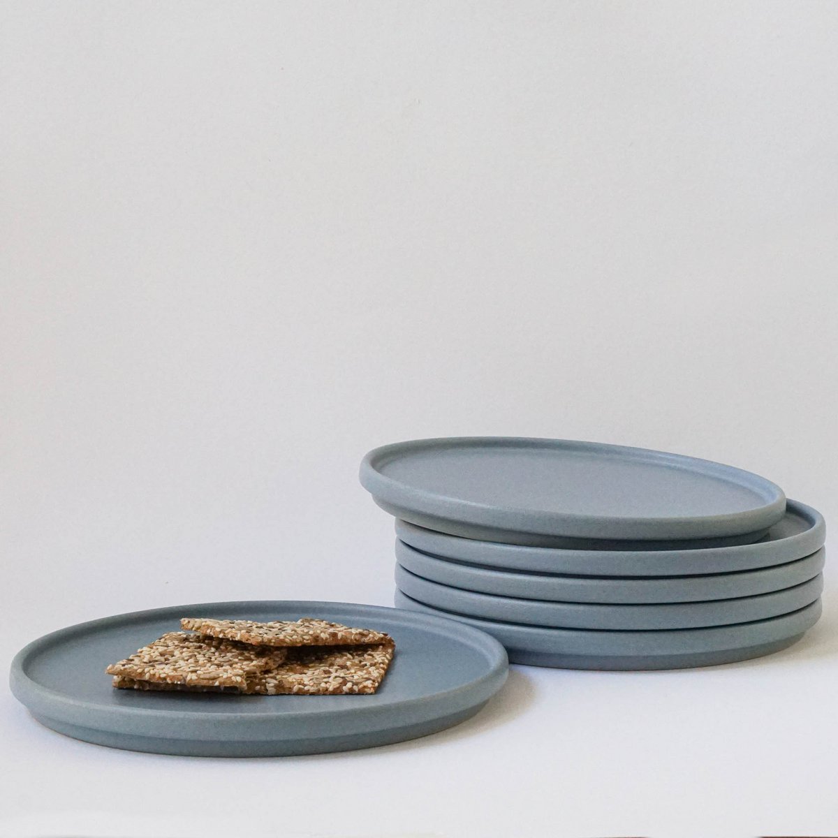 Teller/Deckel 22 cm - fjord blue matt