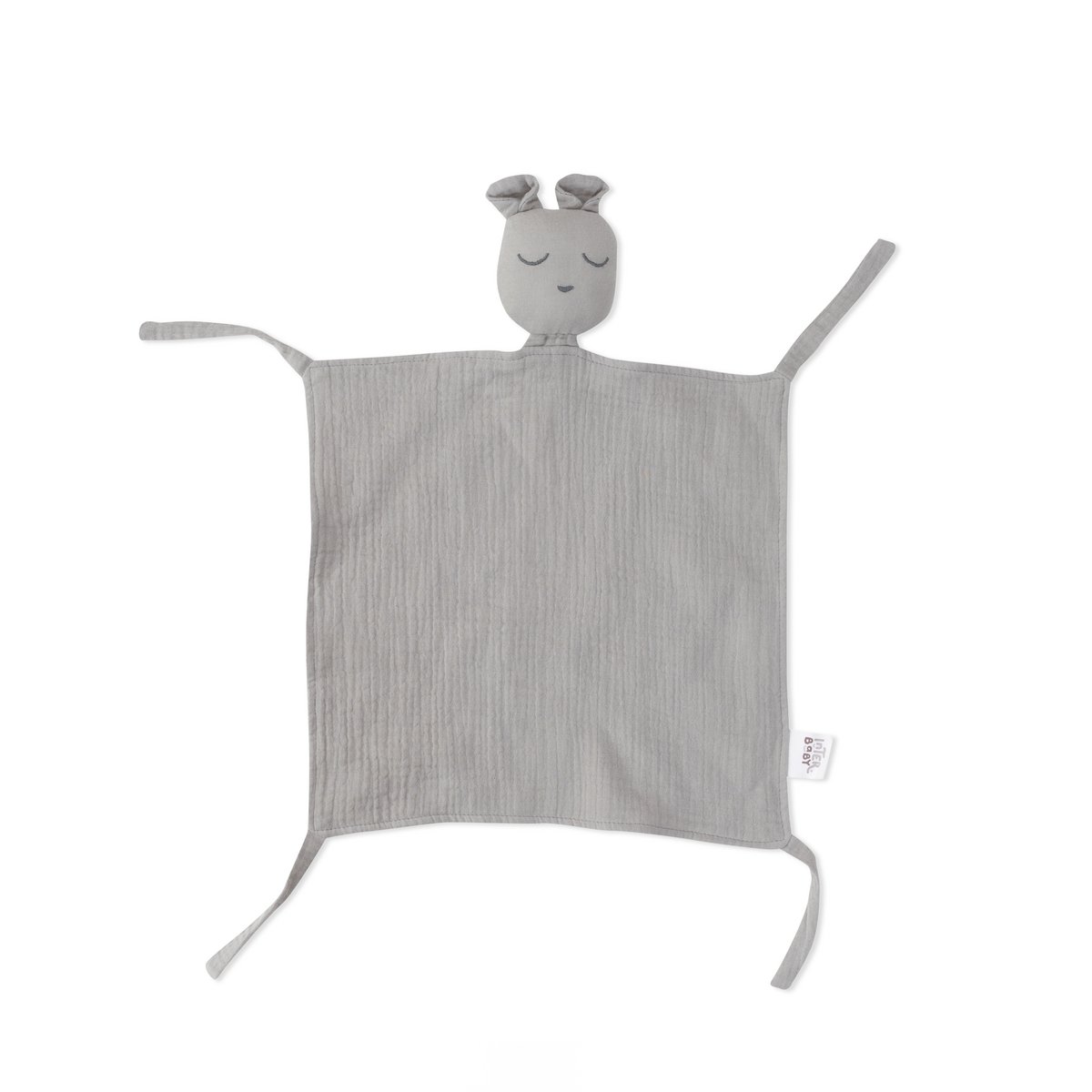ENSEMBLE DOUDOU + BANDANA + ANNEAU DE DENTITION - MOD. OSO - GRIS ESSENCE