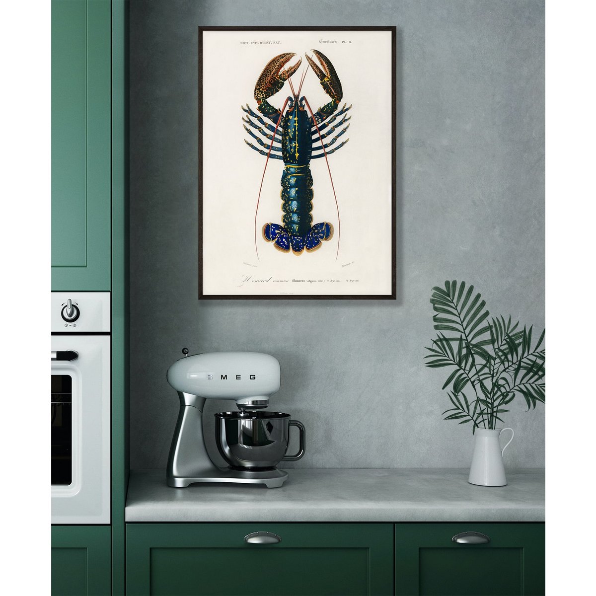 Plakat Vintage Homar - Zwierzęta