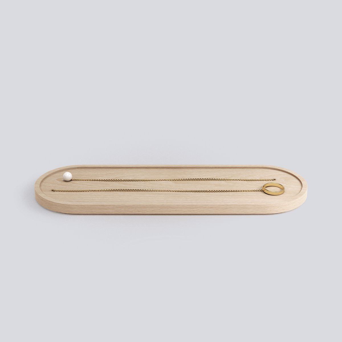 Vassoio organizer da scrivania in legno impilabile