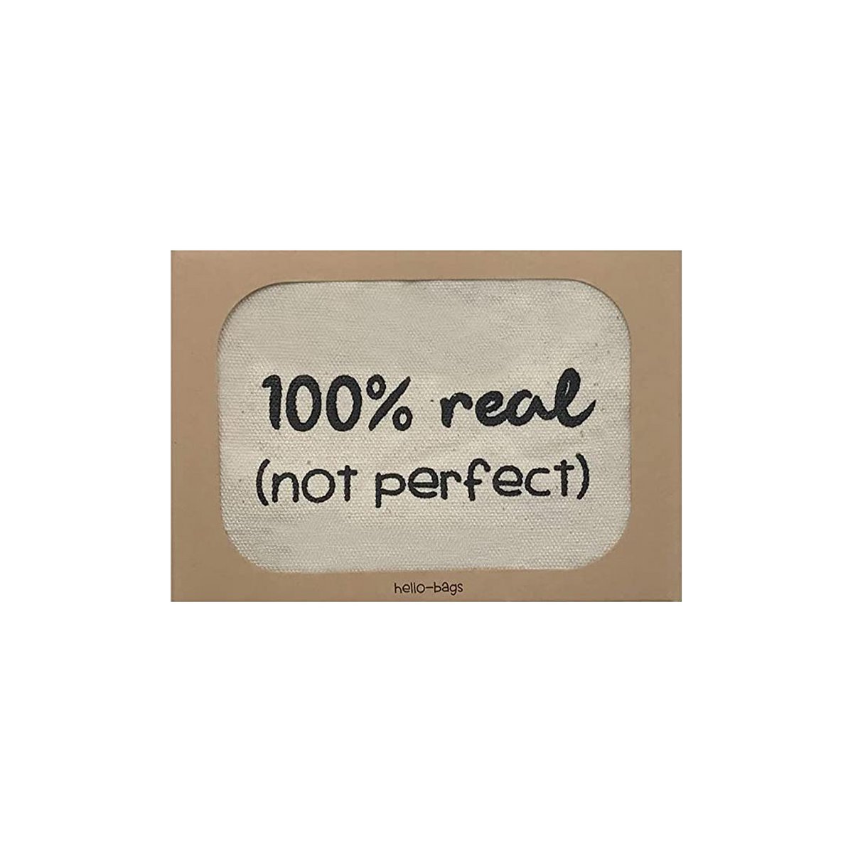 Punge/pung/kortholder til kvinder "100 % ægte. Ikke perfekt"