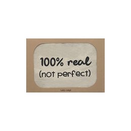 Punge/pung/kortholder til kvinder "100 % ægte. Ikke perfekt"