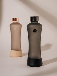 EQUA Squeeze Matte Glass Water Bottle