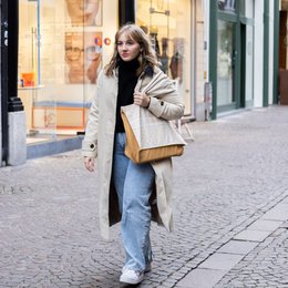 Bolsa de compras Exclujess - beige/dorado (2 tallas)