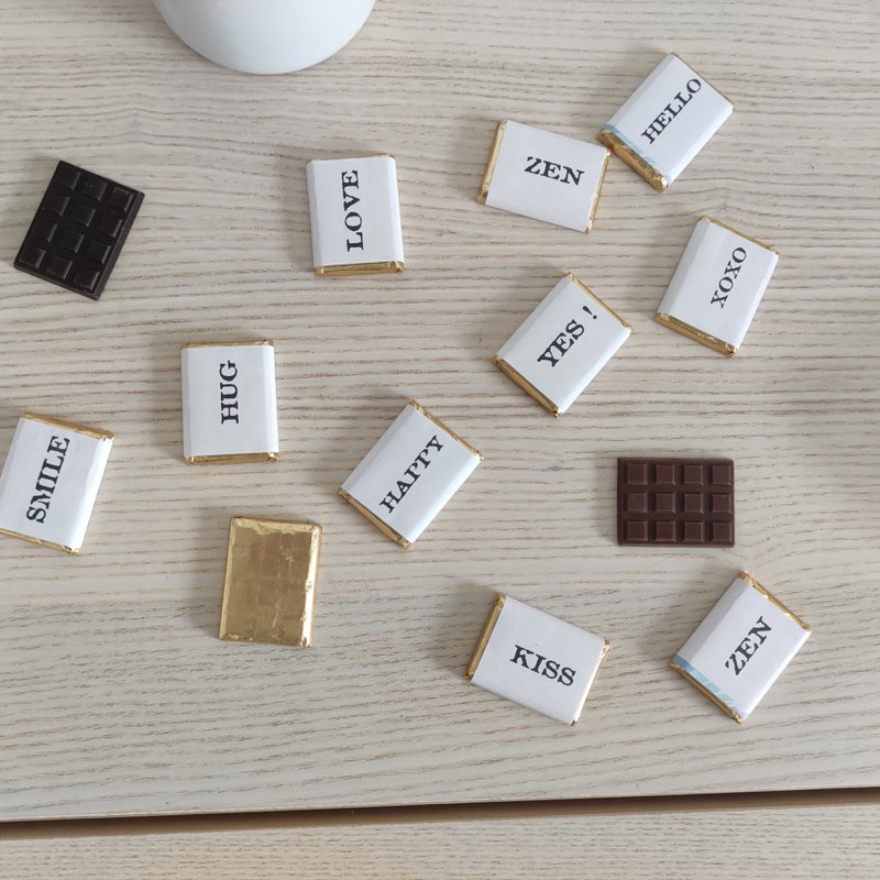 Reusable chalkboard chocolate box©