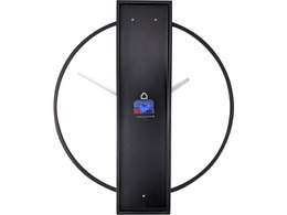 Wall clock NeXtime Carl 50.8 x 58.2 cm black