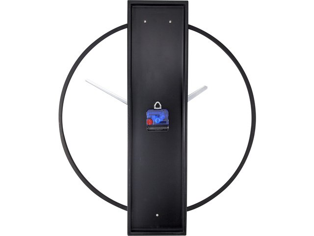 Wall clock NeXtime Carl 50.8 x 58.2 cm black