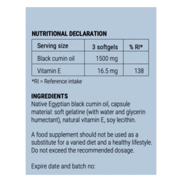 Big Food - Black Cumin Oil Softgels - 90 stk