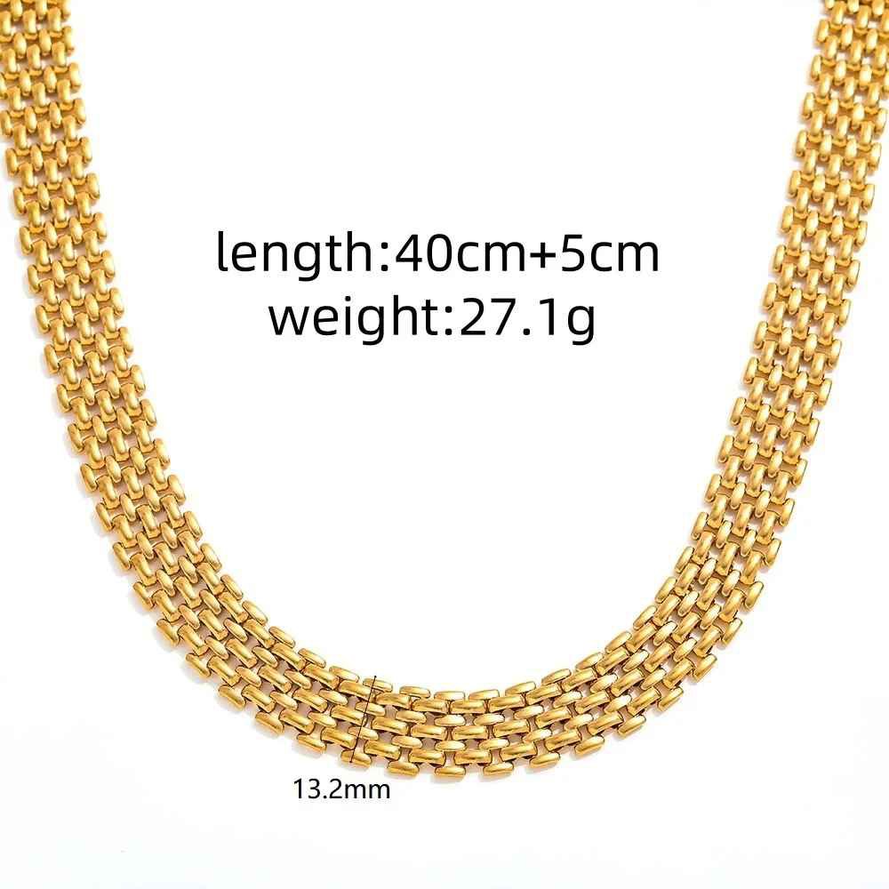 Oliveira – Gold-Silber-Mesh-Choker-Halskette