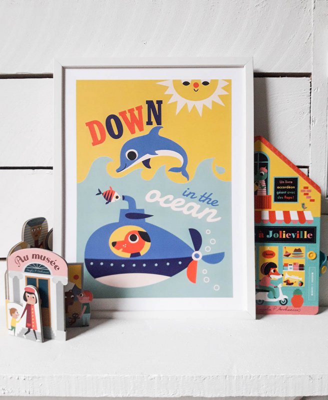 Affiche- Down in the ocean