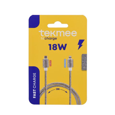 Lightning 1m Typ -C -Kabel in Silber -Strass - 18W