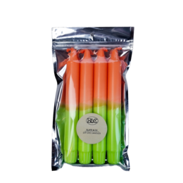 DIP DYE  Neon Green + Orange