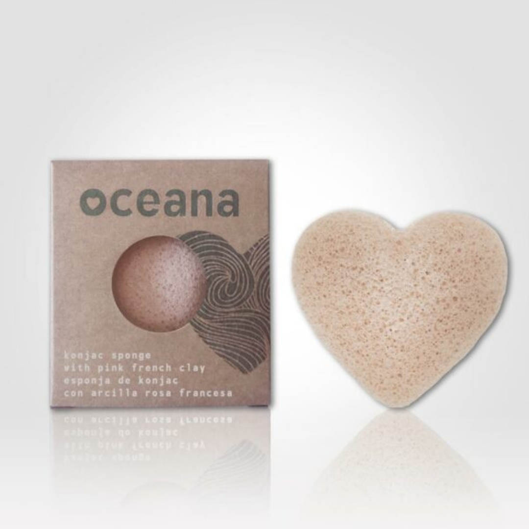 Konjac Sponge with Pink Clay