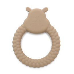 HIPPO | Blødt silikone bidelegetøj | Kaki