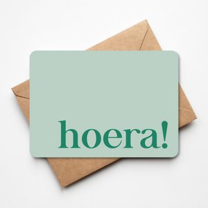 Gruß-Karte Hurra!