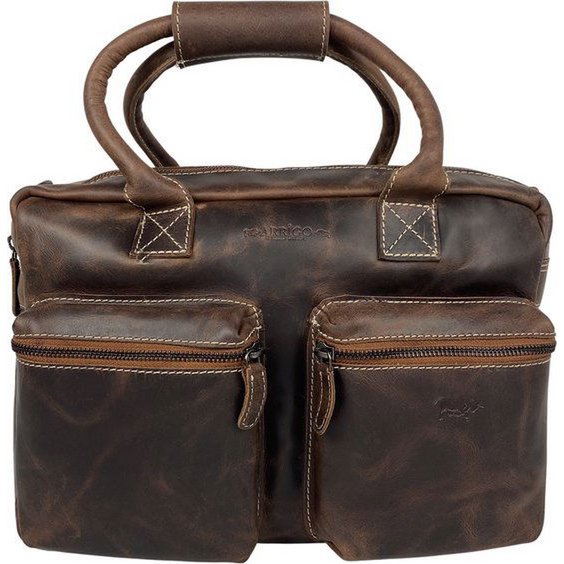 Umhängetasche Cognac Cowboysbag Laptop -Tasche 13 Zoll Buffaloer Handtasche Arrigo