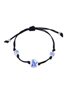Bracelet mill and flowers (adjustable)