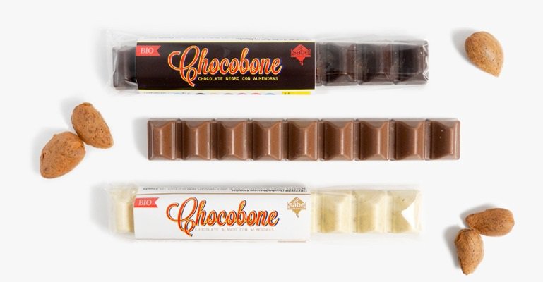 Chocobone Bio mit karamellisierten Allandras (Caja 20 verschiedene Einheiten)