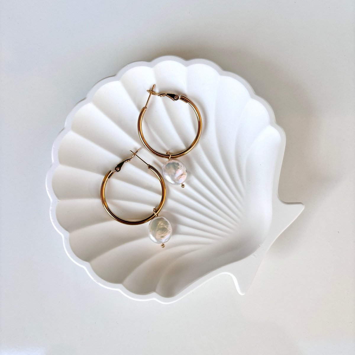 Gyldne reflekser - Store guld- og perlecirkler